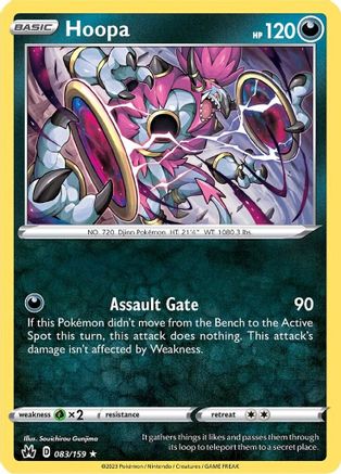 Hoopa (083/159) [SWSH Crown Zenith] Holofoil - Holo Rare