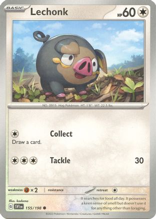 Lechonk (155/198) [SV01 Scarlet & Violet Base Set] Normal - Common