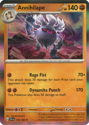 Annihilape (109) [SV01 Scarlet & Violet Base Set] Reverse Holofoil - Rare