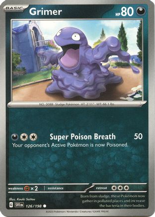 Grimer (126) [SV01 Scarlet & Violet Base Set] Normal - Common