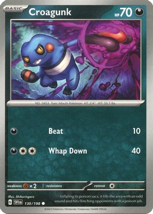 Croagunk (130) [SV01 Scarlet & Violet Base Set] Normal - Common