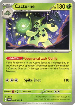 Cacturne (006/198) [SV01 Scarlet & Violet Base Set] Normal - Uncommon