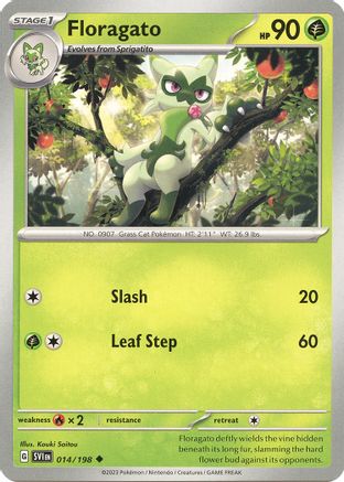 Floragato (014) [SV01 Scarlet & Violet Base Set] Reverse Holofoil - Uncommon