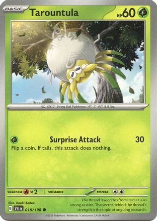 Tarountula (018/198) [SV01 Scarlet & Violet Base Set] Reverse Holofoil - Common