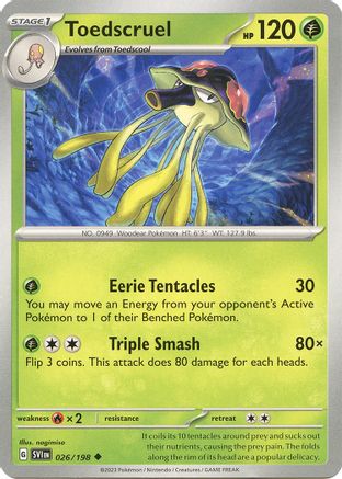 Toedscruel (026) [SV01 Scarlet & Violet Base Set] Normal - Uncommon