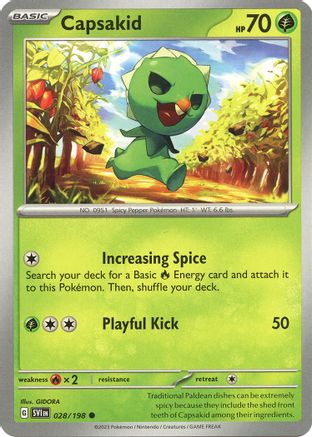 Capsakid (028/198) [SV01 Scarlet & Violet Base Set] Reverse Holofoil - Common