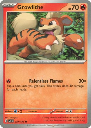 Growlithe (030/198) [SV01 Scarlet & Violet Base Set] Normal - Common