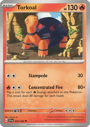 Torkoal (035) [SV01 Scarlet & Violet Base Set] Reverse Holofoil - Uncommon