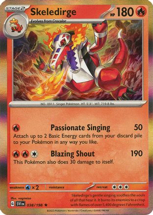 Skeledirge (038) [SV01 Scarlet & Violet Base Set] Holofoil - Rare