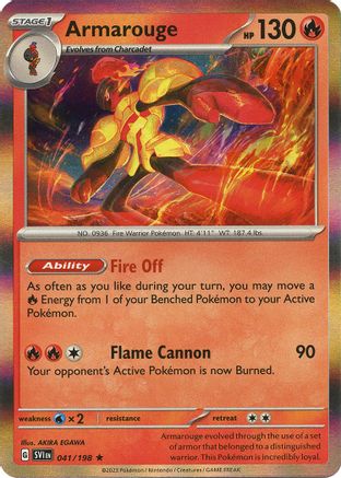 Armarouge (041/198) [SV01 Scarlet & Violet Base Set] Reverse Holofoil - Rare