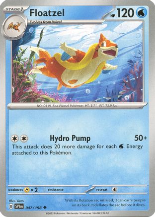 Floatzel (047) [SV01 Scarlet & Violet Base Set] Reverse Holofoil - Uncommon