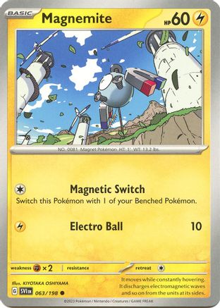 Magnemite (063) [SV01 Scarlet & Violet Base Set] Reverse Holofoil - Common