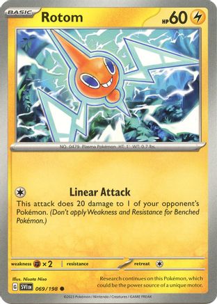 Rotom (069/198) [SV01 Scarlet & Violet Base Set] Reverse Holofoil - Common