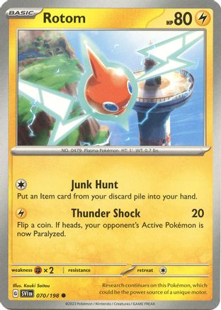 Rotom (070/198) [SV01 Scarlet & Violet Base Set] Reverse Holofoil - Common