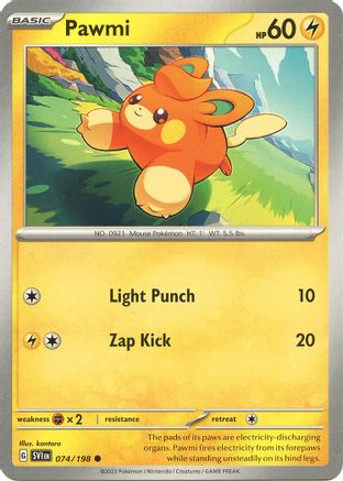 Pawmi (074/198) [SV01 Scarlet & Violet Base Set] Normal - Common