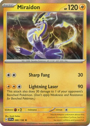 Miraidon (080) [SV01 Scarlet & Violet Base Set] Holofoil - Rare