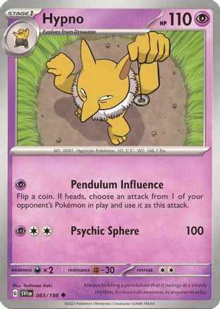 Hypno (083) [SV01 Scarlet & Violet Base Set] Normal - Uncommon