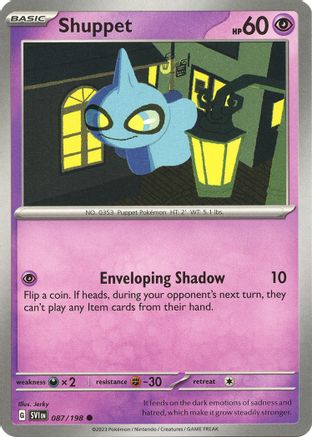 Shuppet (087) [SV01 Scarlet & Violet Base Set] Reverse Holofoil - Common