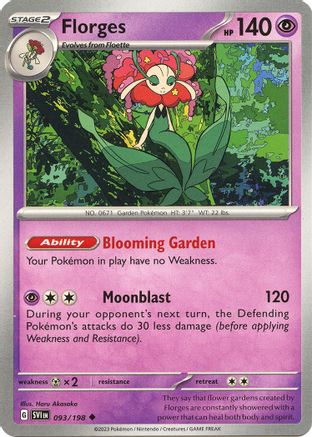 Florges (093) [SV01 Scarlet & Violet Base Set] Reverse Holofoil - Uncommon