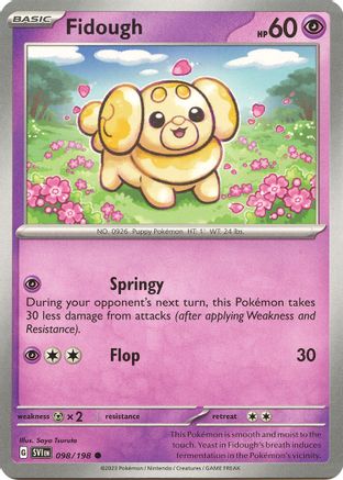 Fidough (098/198) [SV01 Scarlet & Violet Base Set] Reverse Holofoil - Common