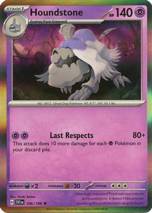 Houndstone (106) [SV01 Scarlet & Violet Base Set] Holofoil - Rare