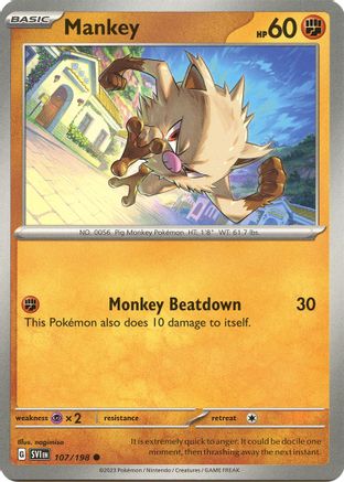Mankey (107) [SV01 Scarlet & Violet Base Set] Normal - Common