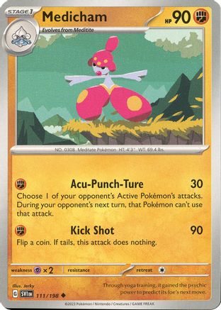 Medicham (111/198) [SV01 Scarlet & Violet Base Set] Reverse Holofoil - Uncommon