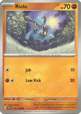Riolu (112/198) [SV01 Scarlet & Violet Base Set] Normal - Common