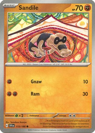 Sandile (115/198) [SV01 Scarlet & Violet Base Set] Normal - Common