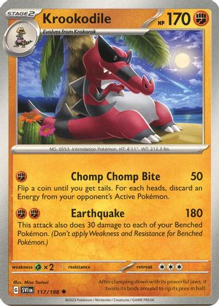Krookodile (117) [SV01 Scarlet & Violet Base Set] Normal - Uncommon