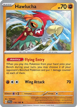 Hawlucha (118) [SV01 Scarlet & Violet Base Set] Holofoil - Rare