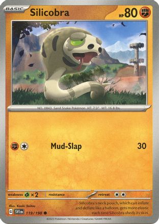 Silicobra (119) [SV01 Scarlet & Violet Base Set] Reverse Holofoil - Common