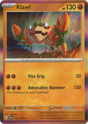 Klawf (122/198) [SV01 Scarlet & Violet Base Set] Holofoil - Rare