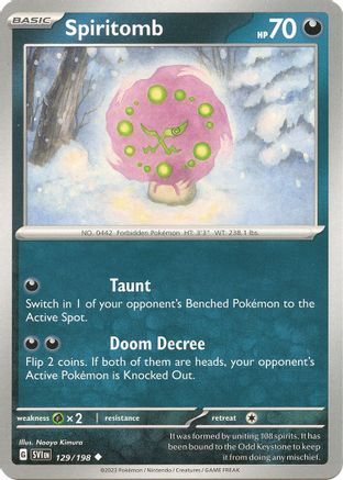 Spiritomb (129) [SV01 Scarlet & Violet Base Set] Normal - Uncommon