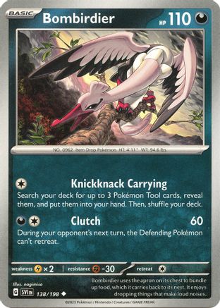 Bombirdier (138/198) [SV01 Scarlet & Violet Base Set] Reverse Holofoil - Uncommon