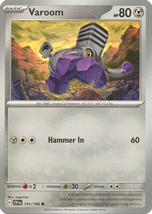 Varoom (141/198) [SV01 Scarlet & Violet Base Set] Normal - Common