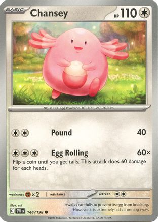 Chansey (144) [SV01 Scarlet & Violet Base Set] Reverse Holofoil - Common