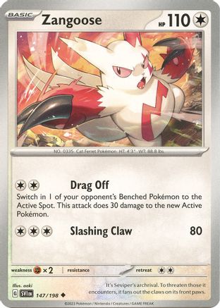 Zangoose (147/198) [SV01 Scarlet & Violet Base Set] Normal - Uncommon
