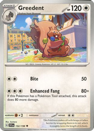 Greedent (152) [SV01 Scarlet & Violet Base Set] Reverse Holofoil - Uncommon
