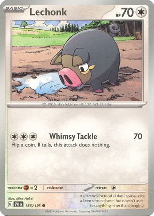 Lechonk (156/198) [SV01 Scarlet & Violet Base Set] Normal - Common