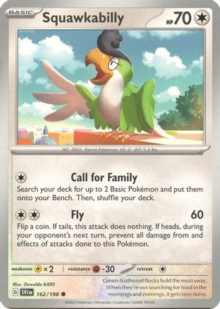 Squawkabilly (162) [SV01 Scarlet & Violet Base Set] Normal - Common