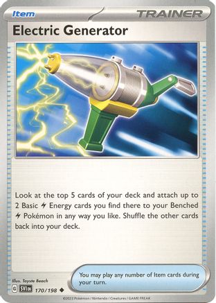 Electric Generator (170) [SV01 Scarlet & Violet Base Set] Reverse Holofoil - Uncommon