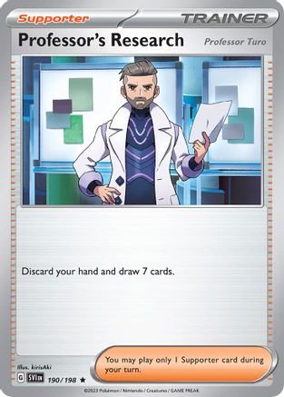 Professor's Research [Professor Turo] (Non-Holo) (190/198) [Deck Exclusives] Normal - Promo