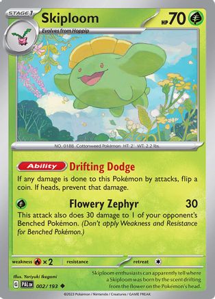 Skiploom (002) [SV02 Paldea Evolved] Reverse Holofoil - Uncommon