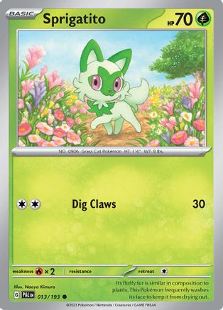 Sprigatito (013/193) [SV02 Paldea Evolved] Normal - Common