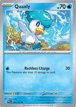 Quaxly (050/193) [SV02 Paldea Evolved] Reverse Holofoil - Common