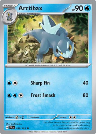 Arctibax (059/193) [SV02 Paldea Evolved] Normal - Uncommon