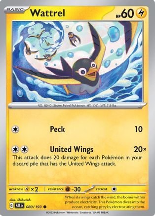 Wattrel (080/193) [SV02 Paldea Evolved] Normal - Common
