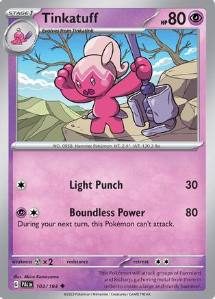Tinkatuff (103/193) [SV02 Paldea Evolved] Reverse Holofoil - Uncommon