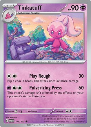 Tinkatuff (104/193) [SV02 Paldea Evolved] Normal - Uncommon